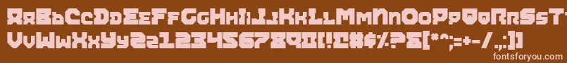 Airab Font – Pink Fonts on Brown Background