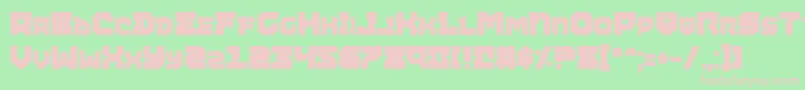 Airab Font – Pink Fonts on Green Background