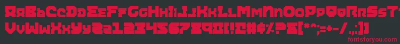 Airab Font – Red Fonts on Black Background