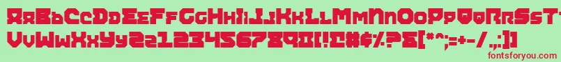 Airab Font – Red Fonts on Green Background