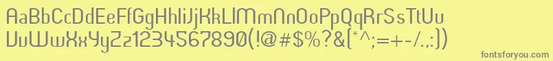 Butterunsalted Font – Gray Fonts on Yellow Background