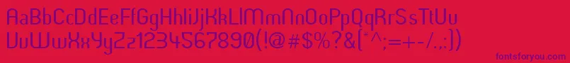 Butterunsalted Font – Purple Fonts on Red Background