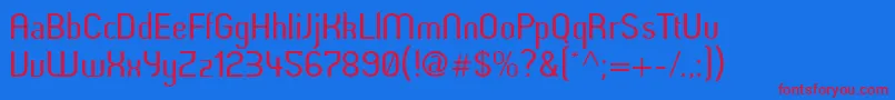 Butterunsalted Font – Red Fonts on Blue Background