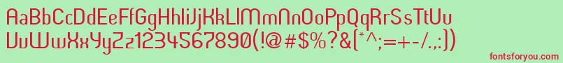 Butterunsalted Font – Red Fonts on Green Background