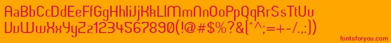 Butterunsalted Font – Red Fonts on Orange Background