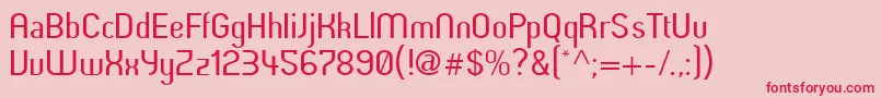 Butterunsalted Font – Red Fonts on Pink Background