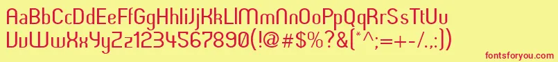 Butterunsalted Font – Red Fonts on Yellow Background