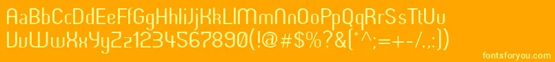 Butterunsalted Font – Yellow Fonts on Orange Background