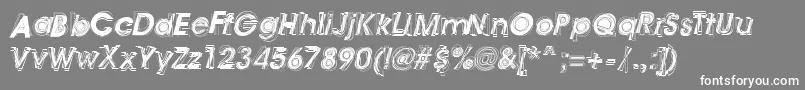 Astigma Font – White Fonts on Gray Background