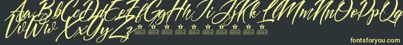 More about DoveOfPeacePersonalUse Font DoveOfPeacePersonalUse Font – Yellow Fonts on Black Background