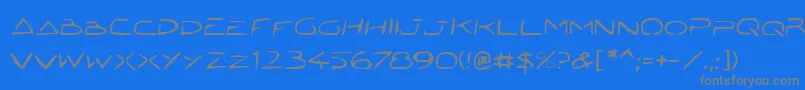 More about Jetech22 Font Jetech22 Font – Gray Fonts on Blue Background