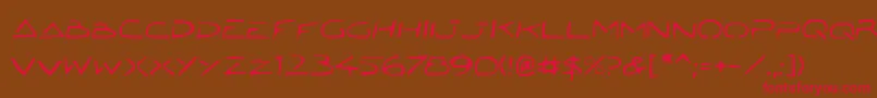Jetech22 Font – Red Fonts on Brown Background