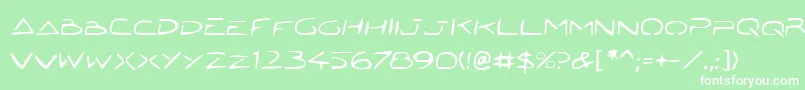 フォントJetech22 – 緑の背景に白い文字