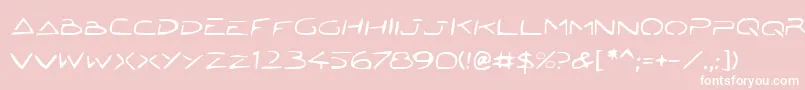 Jetech22 Font – White Fonts on Pink Background