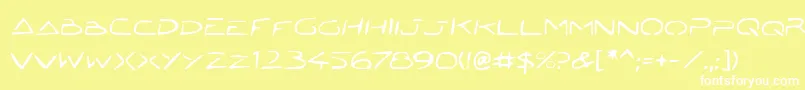 Jetech22 Font – White Fonts on Yellow Background