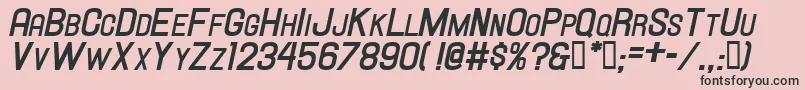 Hallandalescboldit. Font – Black Fonts on Pink Background