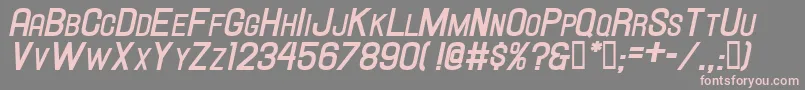 Hallandalescboldit. Font – Pink Fonts on Gray Background