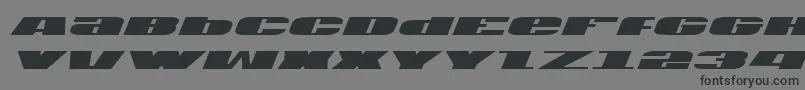 Usav2i-Schriftart – Schwarze Schriften auf grauem Hintergrund