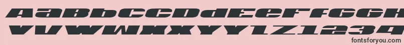 Usav2i Font – Black Fonts on Pink Background
