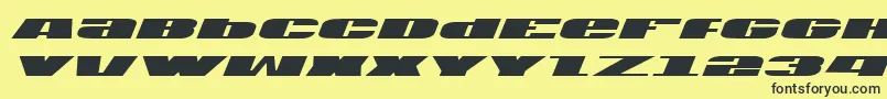 Usav2i Font – Black Fonts on Yellow Background