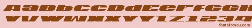 Usav2i Font – Brown Fonts on Pink Background
