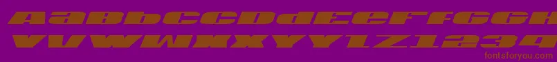 Usav2i Font – Brown Fonts on Purple Background