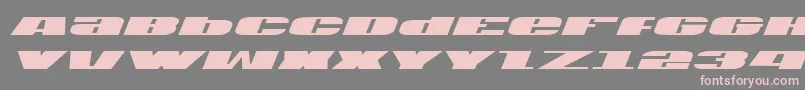 Шрифт Usav2i – розовые шрифты на сером фоне