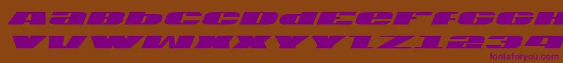 Usav2i Font – Purple Fonts on Brown Background
