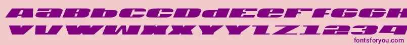 Usav2i Font – Purple Fonts on Pink Background