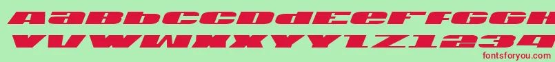 Usav2i Font – Red Fonts on Green Background