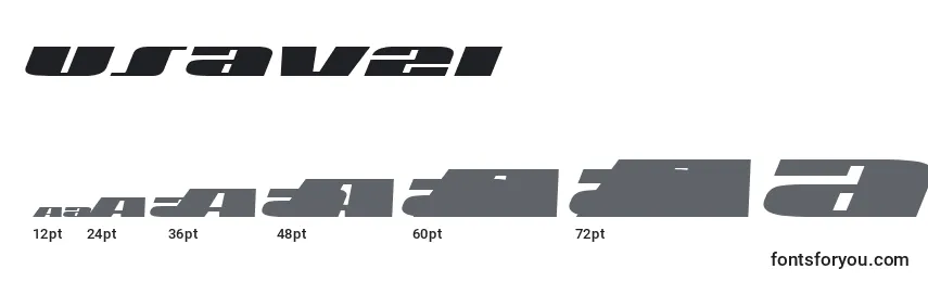 Размеры шрифта Usav2i