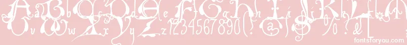 Xiparlmb Font – White Fonts on Pink Background