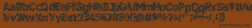 CrimeScene Font – Black Fonts on Brown Background
