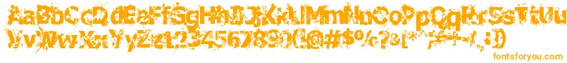 CrimeScene Font – Orange Fonts on White Background