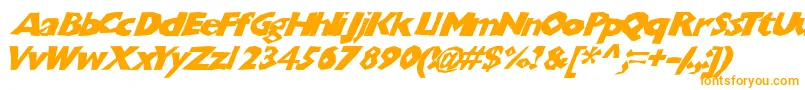 Chunbsl Font – Orange Fonts on White Background