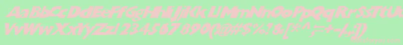 Chunbsl Font – Pink Fonts on Green Background