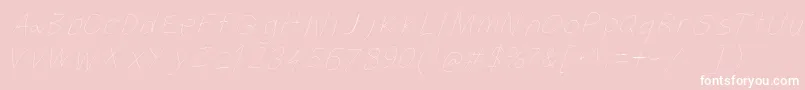 Filamentthreeseven Font – White Fonts on Pink Background