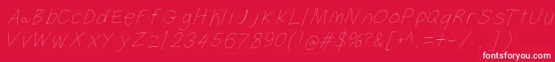 Filamentthreeseven Font – White Fonts on Red Background