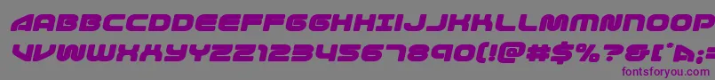 Шрифт 1stenterprisesexpandital – фиолетовые шрифты на сером фоне