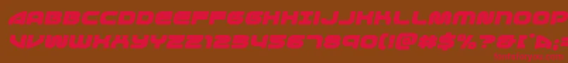 1stenterprisesexpandital Font – Red Fonts on Brown Background