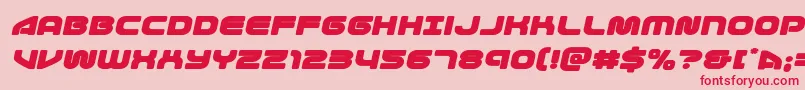 1stenterprisesexpandital Font – Red Fonts on Pink Background