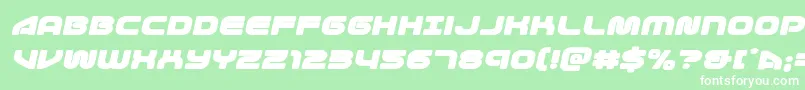 1stenterprisesexpandital Font – White Fonts on Green Background