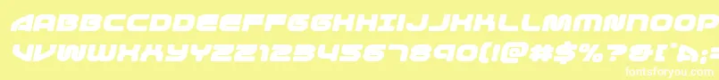 1stenterprisesexpandital Font – White Fonts on Yellow Background