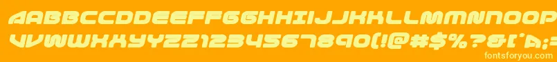 More about 1stenterprisesexpandital Font 1stenterprisesexpandital Font – Yellow Fonts on Orange Background