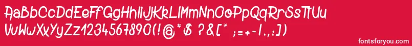 DiggingTheGrave Font – White Fonts on Red Background