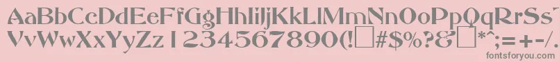 AbottoldstyleRegularDb Font – Gray Fonts on Pink Background