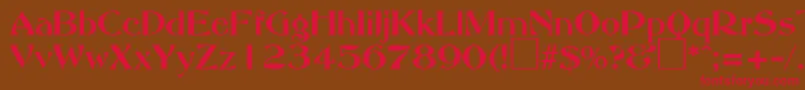 AbottoldstyleRegularDb Font – Red Fonts on Brown Background