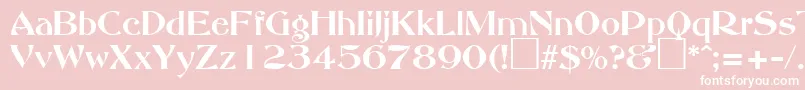 AbottoldstyleRegularDb Font – White Fonts on Pink Background