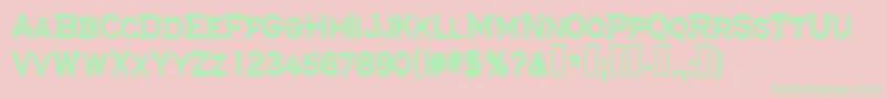 Cfthelostbattalion Font – Green Fonts on Pink Background
