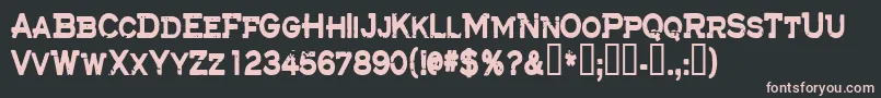 Cfthelostbattalion Font – Pink Fonts on Black Background